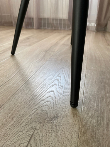 Стул на металлокаркасе Gabi 1 light blue / black / gold фото покупателя 66