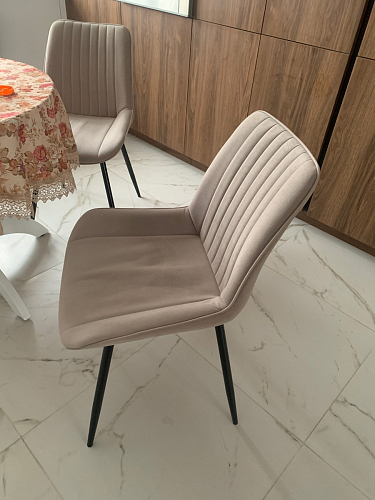 Комплект стульев Вейв 4 шт светло-серый / черный фото покупателя 274