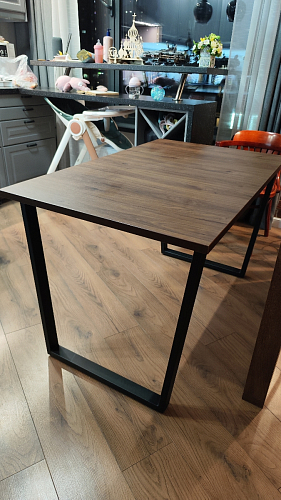 Деревянный стол Лота Лофт 120х75 белый матовый / дуб крафт золотой фото покупателя 15