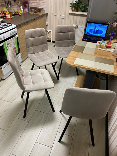 Стул на металлокаркасе Чилли бирюзовый / черный фото покупателя 1129