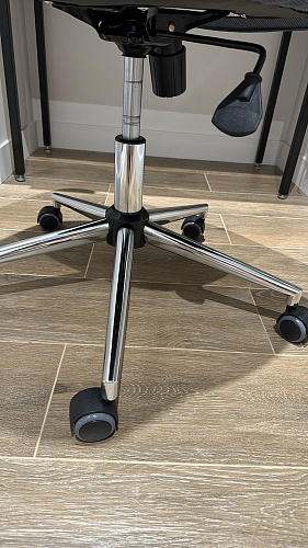 Компьютерное кресло Dublin/Дублин хром / вельвет графит фото покупателя 29