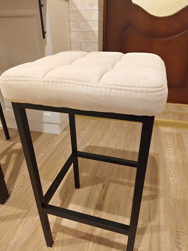 Барный стул Лофт линкольн белый / белый матовый фото покупателя 269