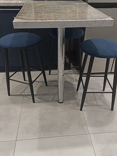 Полубарный стул Гангток крутящийся изумруд / черный матовый фото покупателя 5