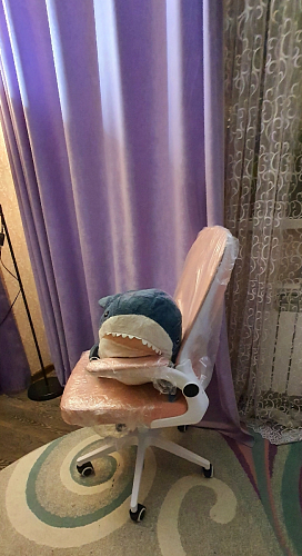 Компьютерное кресло Konfi light gray / blue / white фото покупателя 102