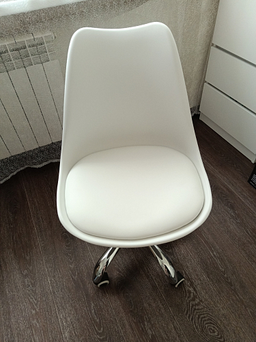 Компьютерное кресло Kolin с подушкой clear / white фото покупателя 403