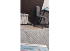 Стул на металлокаркасе Чилли синяя ткань / белый фото покупателя 348