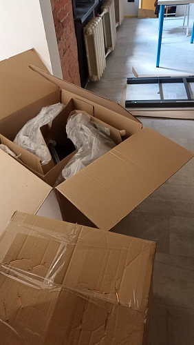 Стол Центавр бетон / графит фото покупателя 76