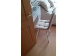 Стул на металлокаркасе Чилли синяя ткань / белый фото покупателя 150