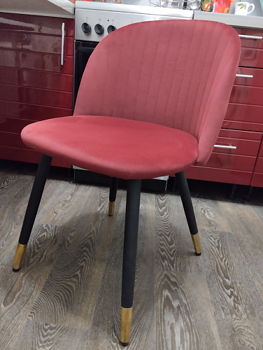 Стул на металлокаркасе Gabi dark beige / black / silver фото покупателя 531