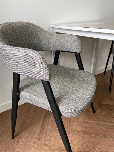Стул на металлокаркасе Twin gray / black фото покупателя 30