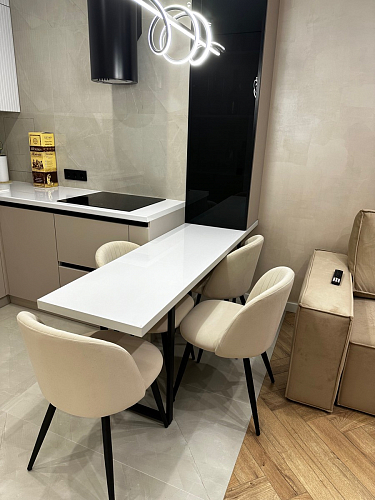 Стул на металлокаркасе Gabi gray / black фото покупателя 398