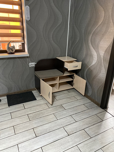 Обувница Аврора дуб млечный / венге фото покупателя 52