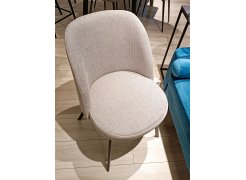 Стул на металлокаркасе Praga серый из шоурума 1