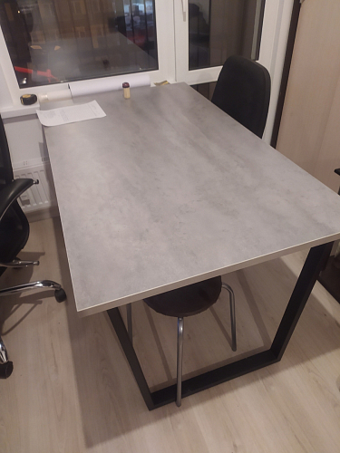 Деревянный стол Лота Лофт 120x75 дуб крафт табачный / черный матовый фото покупателя 893