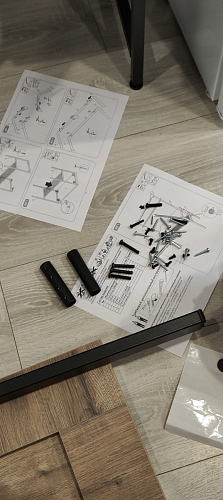 Барный стол Нари 120х50х171 делано / черный матовый фото покупателя 5