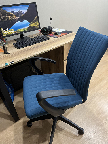 Компьютерное кресло Spark/Спарк флок бежевый 7 фото покупателя 20