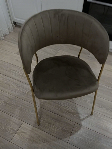 Стул на металлокаркасе Kamelia зеленый / золото фото покупателя 18