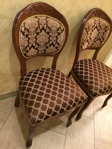 Деревянный стул Лауро патина золото / бежевый тесьма 11 фото покупателя 10