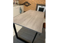 Стол Лота Лофт 140 25 мм юта / белый матовый фото покупателя 420