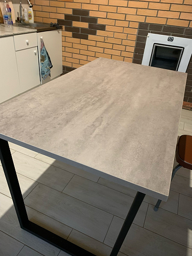 Деревянный стол Лота Лофт 120х75 белый матовый / дуб крафт золотой фото покупателя 420