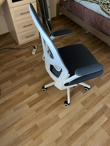 Компьютерное кресло Konfi light gray / blue / white фото покупателя 219