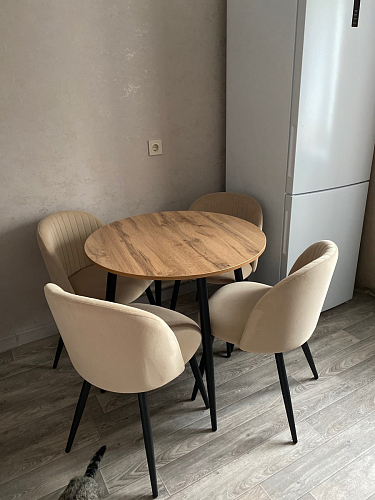 Стул на металлокаркасе Gabi gray / black фото покупателя 299