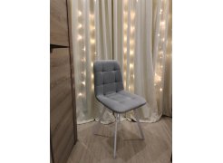 Стул на металлокаркасе Чилли синяя ткань / белый фото покупателя 177