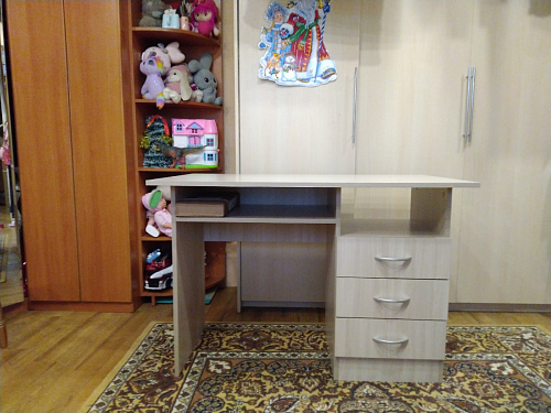 Стол письменный Бриз МДФ волна лайм / ясень светлый фото покупателя 232