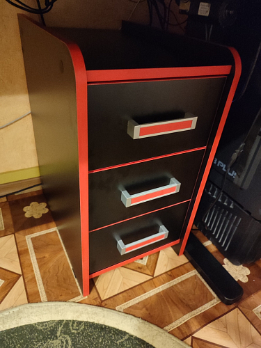 Тумба Ханна черная / красная - Уцененный экземпляр фото покупателя 27