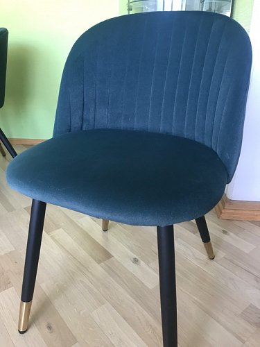 Стул на металлокаркасе Gabi 1 light purple / black / gold фото покупателя 112