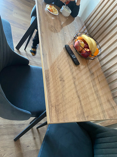 Стол Тринити Лофт 120 32 мм бетон / черный матовый фото покупателя 578