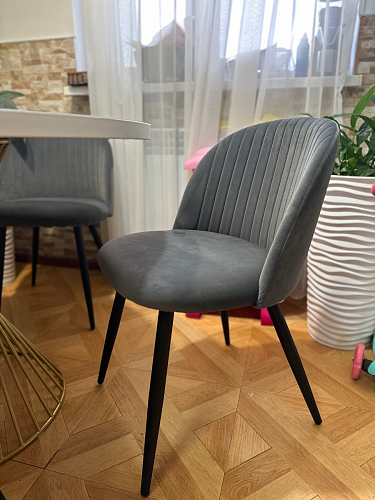 Стул на металлокаркасе Gabi latte / gold / black фото покупателя 348