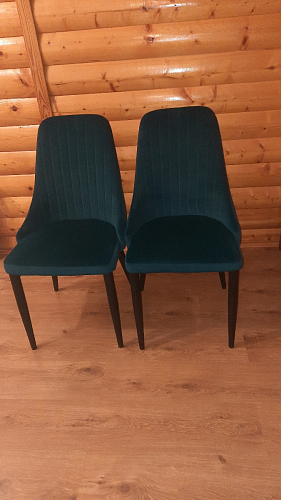 Стул на металлокаркасе Kora light blue / white фото покупателя 318