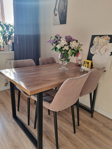 Стул на металлокаркасе Челси К крутящийся бирюзовый / черный фото покупателя 2