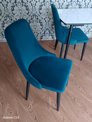 Стул на металлокаркасе Kora black / gray фото покупателя 358