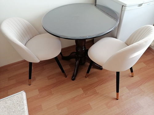 Стул на металлокаркасе Gabi green / black / silver фото покупателя 106