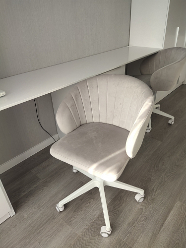 Компьютерное кресло Пард экокожа белый фото покупателя 237