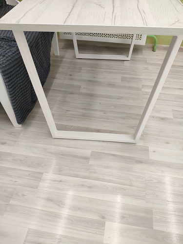 Стол Лота Лофт 140 25 мм черный матовый / дуб вотан фото покупателя 372