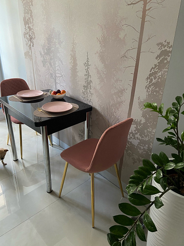 Стул на металлокаркасе Dabl 01 champagne / gold фото покупателя 54