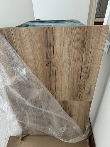 Стол Лота Лофт 140 25 мм черный матовый / дуб вотан фото покупателя 471