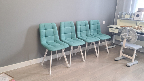 Комплект стульев Чилли 4 шт темно-серый / черный фото покупателя 571