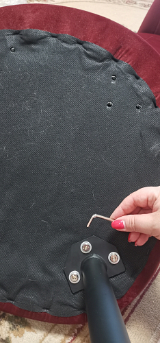 Стул на металлокаркасе Gabi 1 light blue / black / gold фото покупателя 48