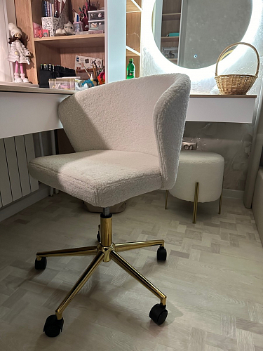 Компьютерное кресло Lika white teddy фото покупателя 1