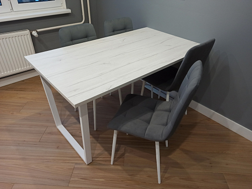 Деревянный стол Лота Лофт 120x75 дуб крафт табачный / черный матовый фото покупателя 875