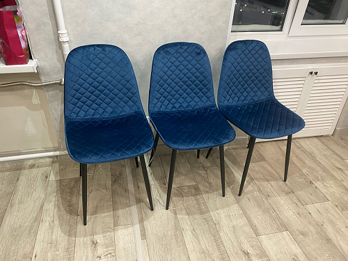 Стул на металлокаркасе Capri dark beige / white фото покупателя 16