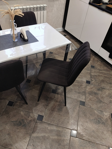 Стул на металлокаркасе Дани П бежевый / черный фото покупателя 31