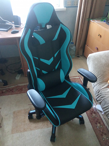 Компьютерное кресло Racer черное / бежевое фото покупателя 185