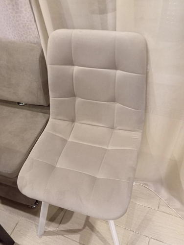 Стул на металлокаркасе Чилли К черный / зеленый фото покупателя 293