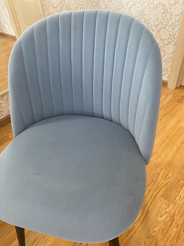 Стул на металлокаркасе Gabi 1 темно-серый / черный фото покупателя 244