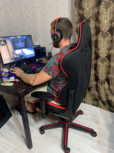 Компьютерное кресло Kano черное / красное фото покупателя 41